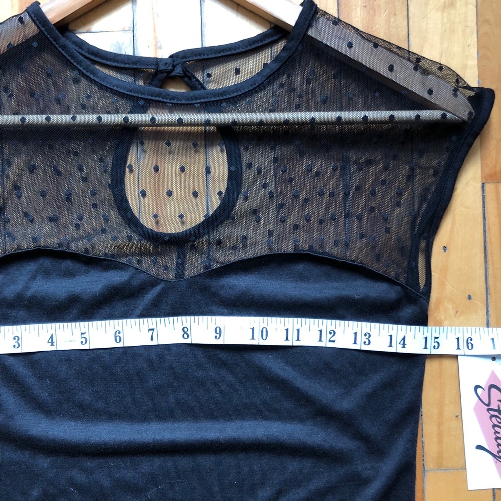 NWT Small/Medium Rocksteady Miss Fancy Top Retro Pinup Rockabilly Goth Modcloth - Picture 5 of 8
